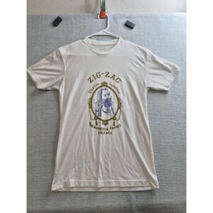 Zig Zag Braunstein Freres France Le Zouave Screen Classic T Shirt Mens S Beige